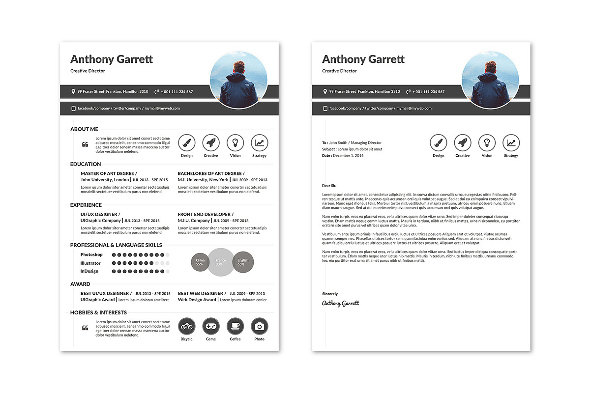 Creative Resume, a Resume Template by KHIDD (Photo 2 of 6)