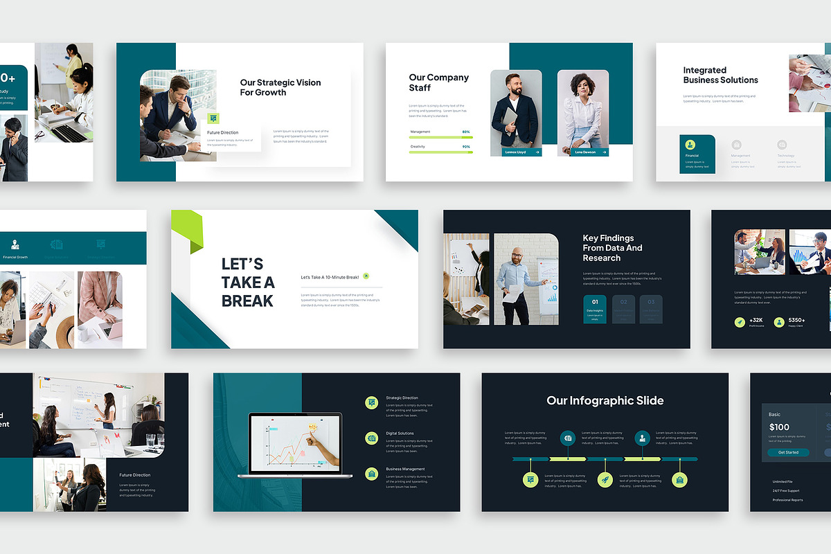 Business Consulting PowerPoint, a Presentation Template by New Coral Design (Photo 3 of 6)