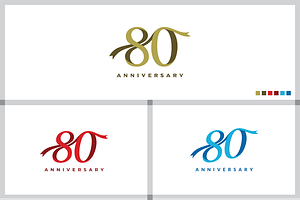 80th Anniversary Celebration Design, a Graphic by yopie