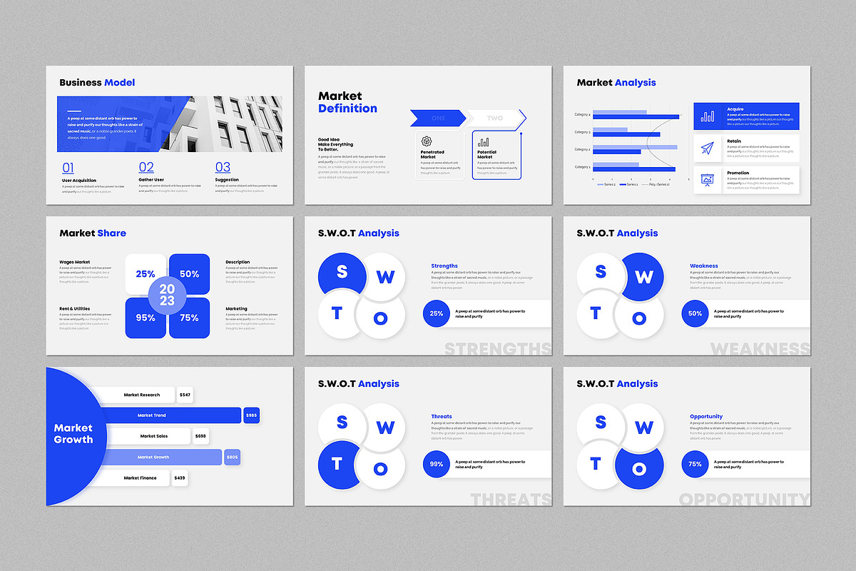 Business Presentation Template, a Presentation Template by CreativeSlides (Photo 5 of 14)