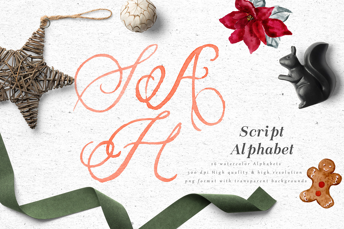 Christmas Watercolor Crest DIY, a Decorative Illustration by Graphic Box (Photo 6 of 10)