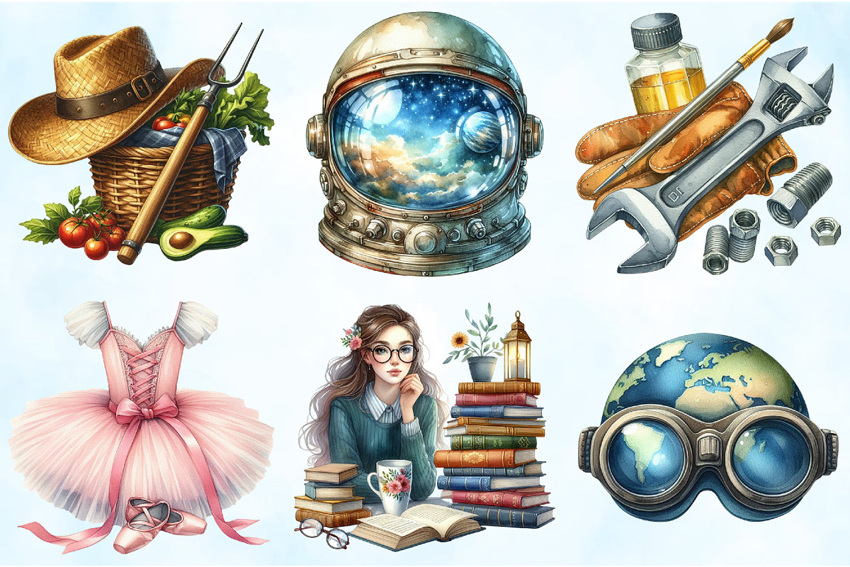 My Dream Jobs Clipart, an Illustration by Craft Nest (Photo 5 of 9)