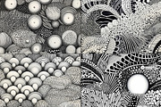 20 Seamless Zentangle Zen Patterns, a Pattern Graphic by Nordic Design (Thumbnail 7 of 9)