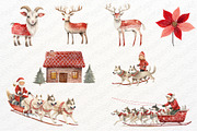 Scandinavian Christmas Clipart, a Seasonal Illustration by Maysa Art (Thumbnail 2 of 7)