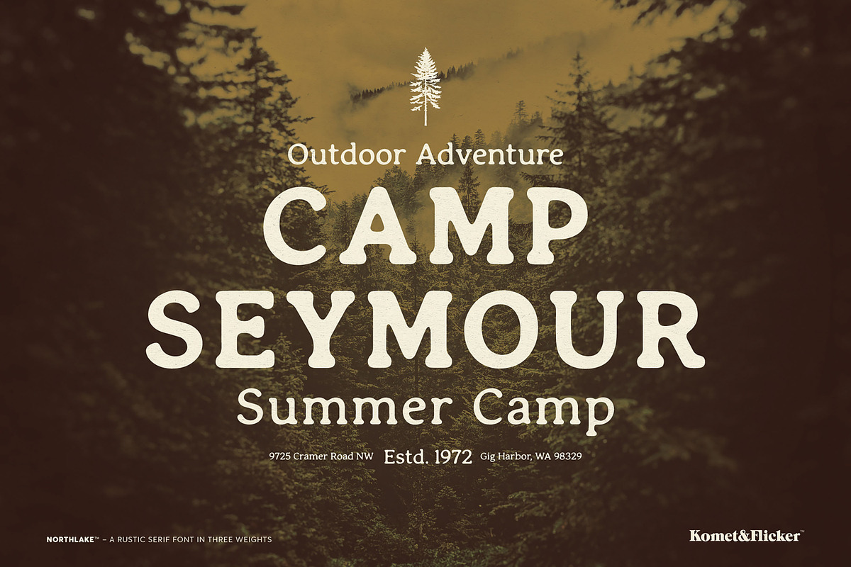 Northlake - A Rustic Serif Font, a Serif Font by Komet & Flicker (Photo 12 of 15)