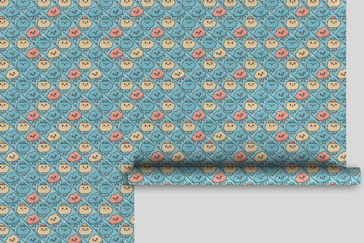 Kawaii Character Seamless Patterns, a Pattern Graphic by one-touch (Photo 14 of 17)