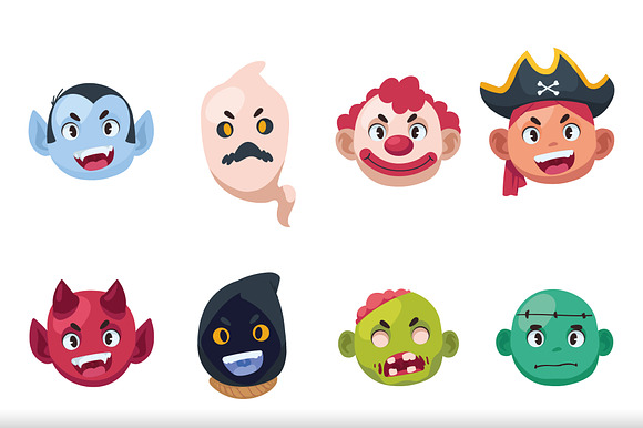 Halloween Creature Emoji Icons preview 2