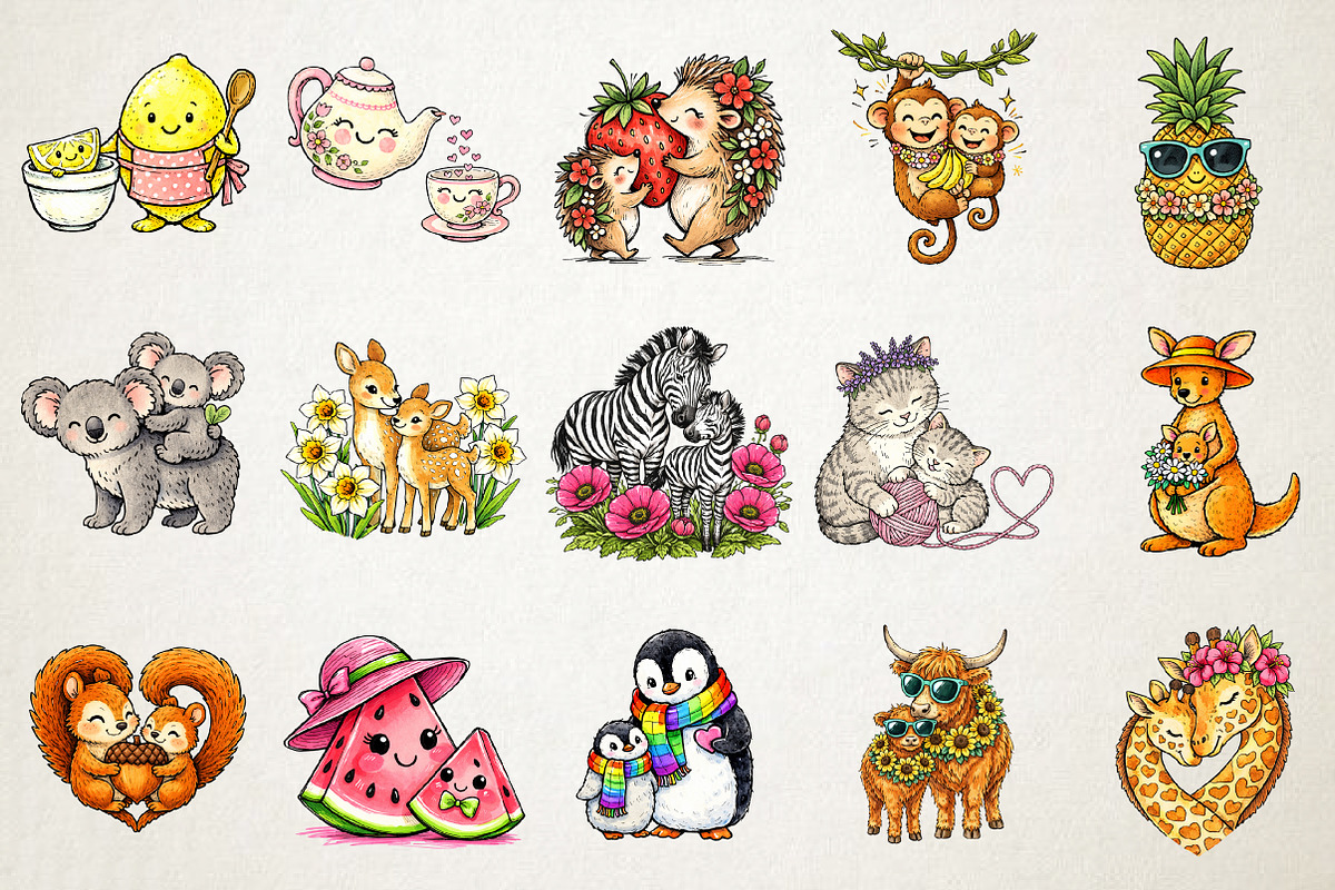 Mom & Baby Mother's Day Clipart PNG, an Illustration by RobertsArt (Photo 2 of 5)