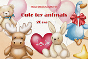 Cute toy animal illustration, an Animal Illustration by DamriNa art (Thumbnail 1 of 8)