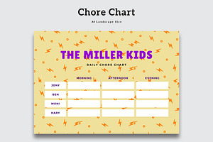 Daily Chore Chart For Kids