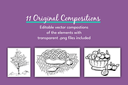 From Blossoms to Jam Illustrations, a Food Illustration by AJ Doodles (Thumbnail 4 of 17)