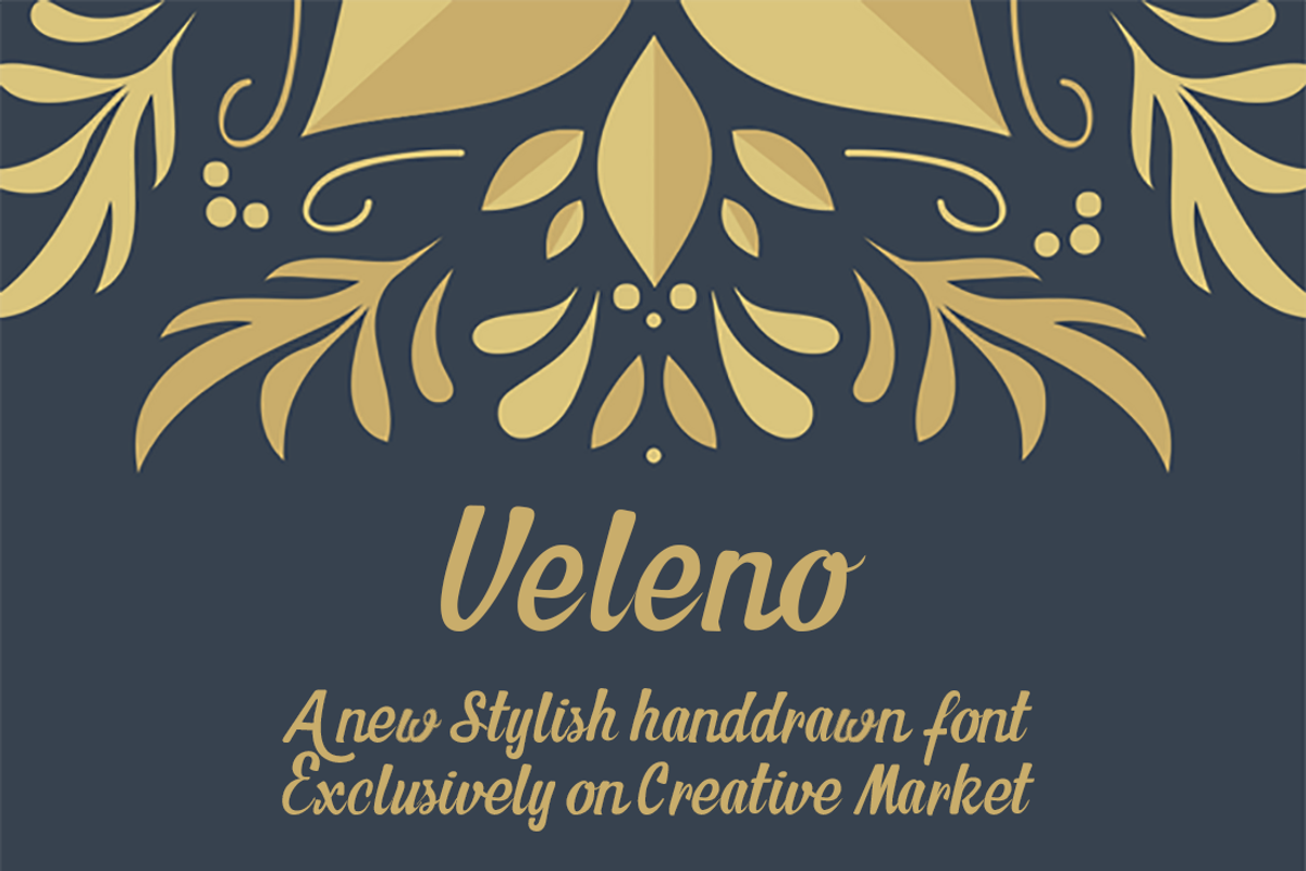 Veleno Font - Handlettering Style