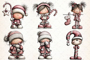 Christmas Candy Cane Characters, an Illustration by Libby Wishes (Thumbnail 6 of 7)