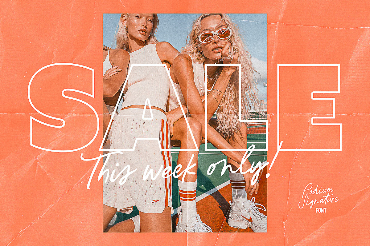 Podium Signature 90s Script Font, a Handwritten Font by Ivan Rosenberg (Photo 14 of 17)
