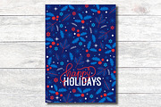 Happy Holidays Festive Pattern Card, an Invitation Template by BF Studios (Thumbnail 2 of 4)