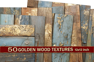 50 Golden Wood Rustic Texture