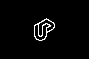 letter UP or PU initial logo, a Branding & Logo Template by Rasagama Studio