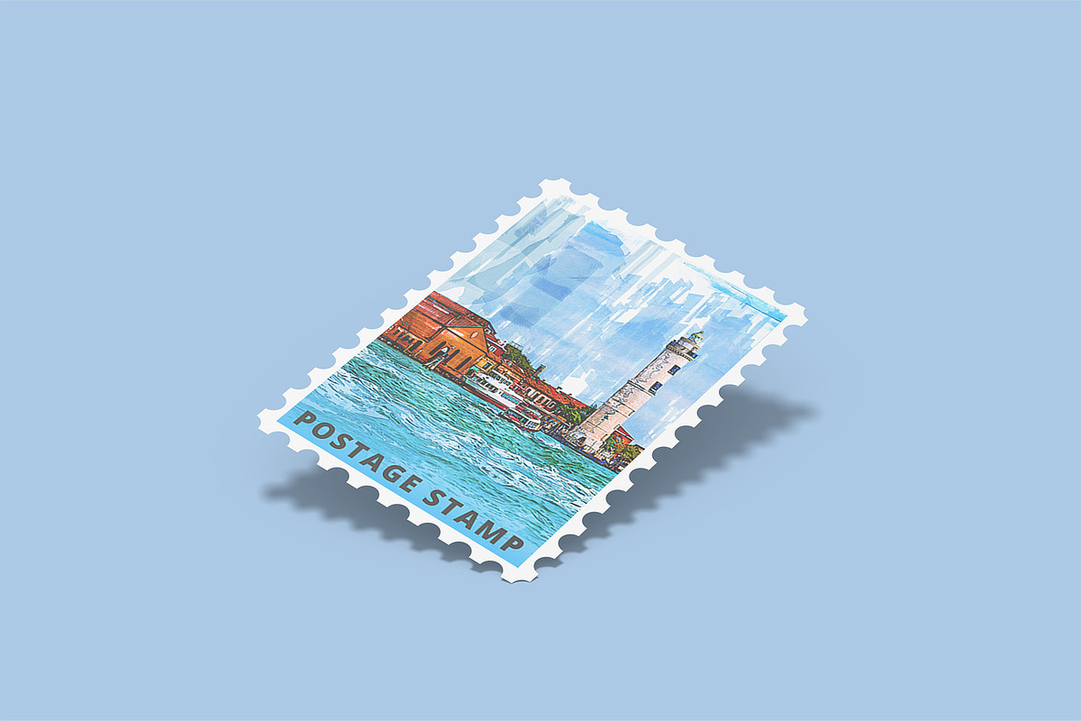 Postage Stamp Mockups Collection, a Flyer Template by Compositing Studio (Photo 7 of 22)