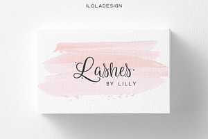 Pink Lashes Business Card