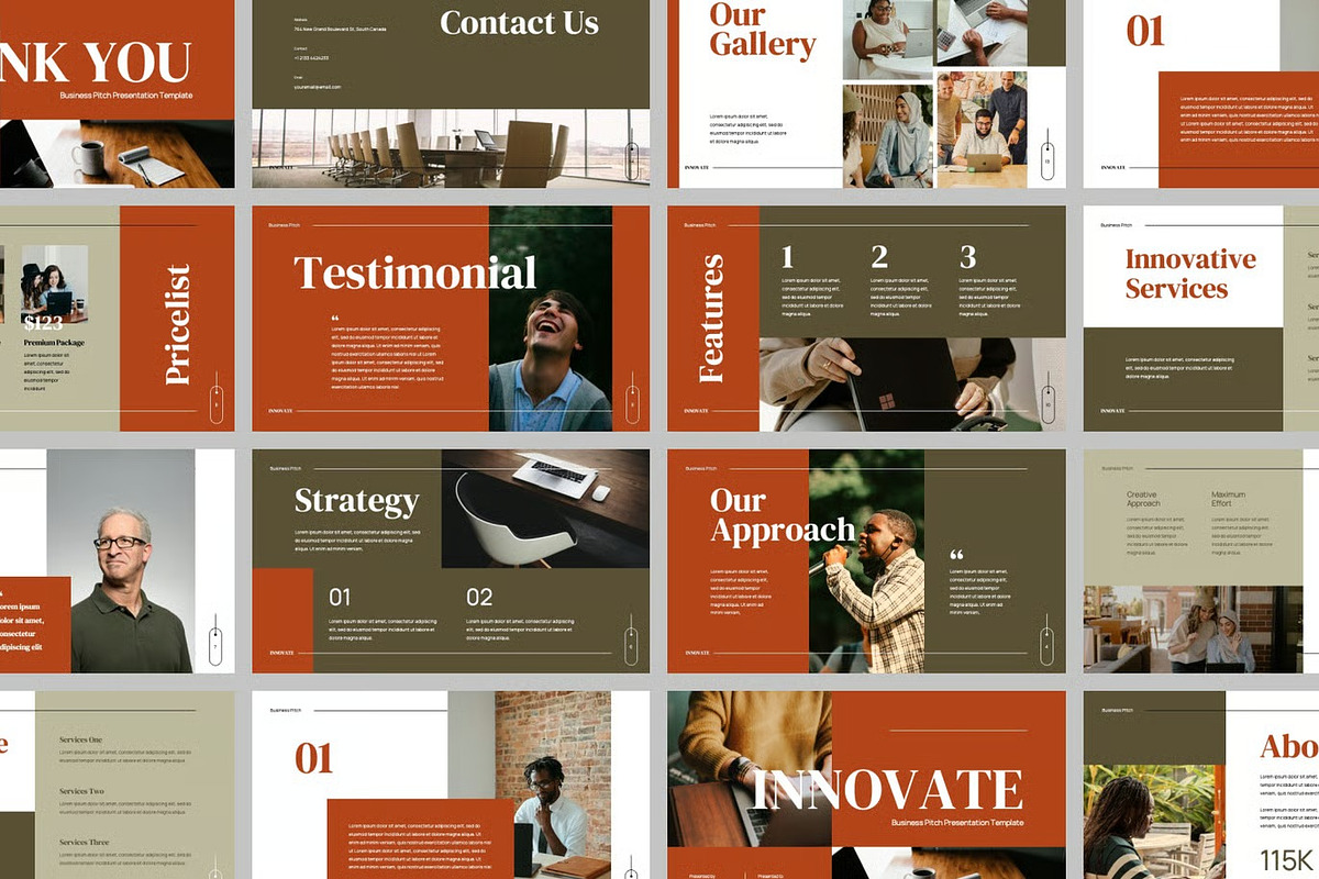 Business Pitch Deck GSlides, PPoint, a Presentation Template by Fit-tee (Photo 2 of 2)
