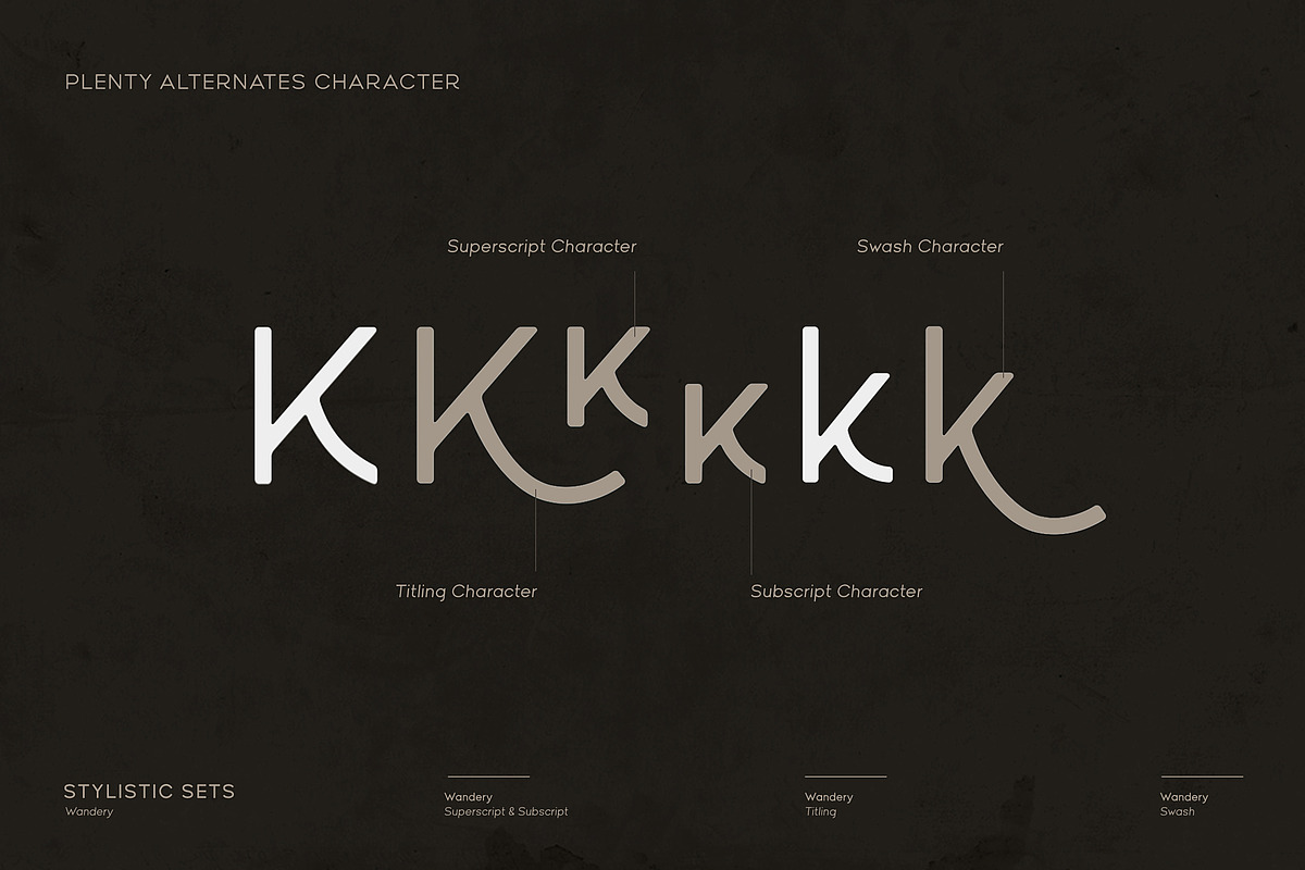 Wandery Modern x Vintage Typeface preview 7