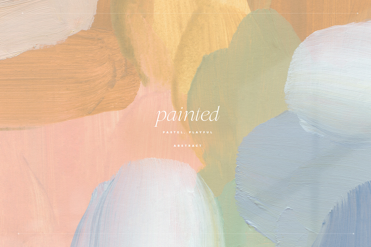 August Abstract Painted Backgrounds, a Texture Graphic by Basia Stryjecka (Photo 3 of 14)