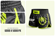 Muay Thai Shorts Mockup Set, a Bottom Mockup by Country4k (Thumbnail 3 of 4)