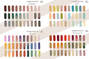 45 Procreate Color Palettes BUNDLE