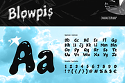 Blowpis - Liquid Bubble Font, a Sans Serif Font by Burntilldead (Thumbnail 3 of 9)
