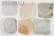 Procreate Watercolor Brush & Stamps, a Brush Add-On by CC CREATIVE CO (Thumbnail 4 of 21)