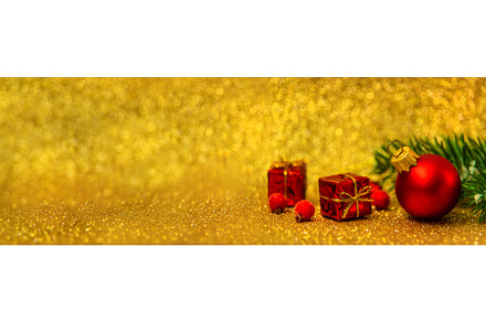 Christmas tree decorations on a, a Holiday Photo by yanadjana