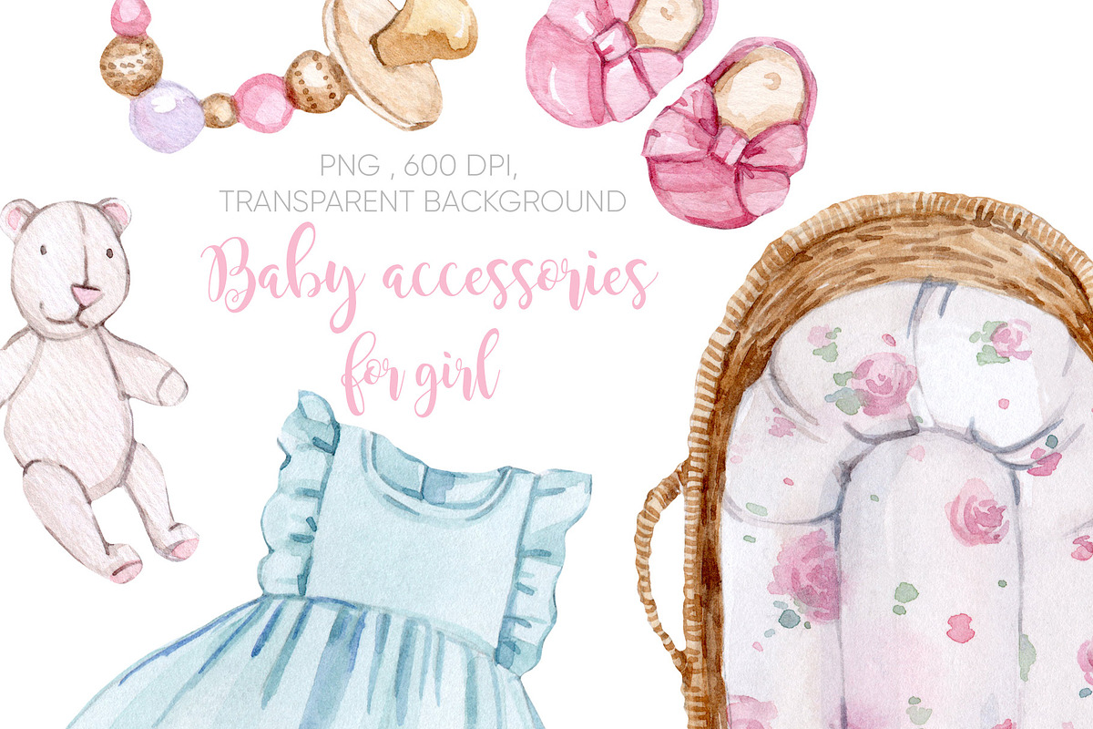 Watercolor Honey GIRL&BOY collection, an Animal Illustration by S_ARTLOVE (Photo 8 of 11)