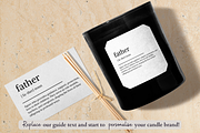 Father's Day Candle Label Template, a Branding & Logo Template by KnowyourLabel (Thumbnail 2 of 4)