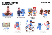 Digital Detox Icon Collection, a Technology Illustration by monkik (Thumbnail 2 of 3)