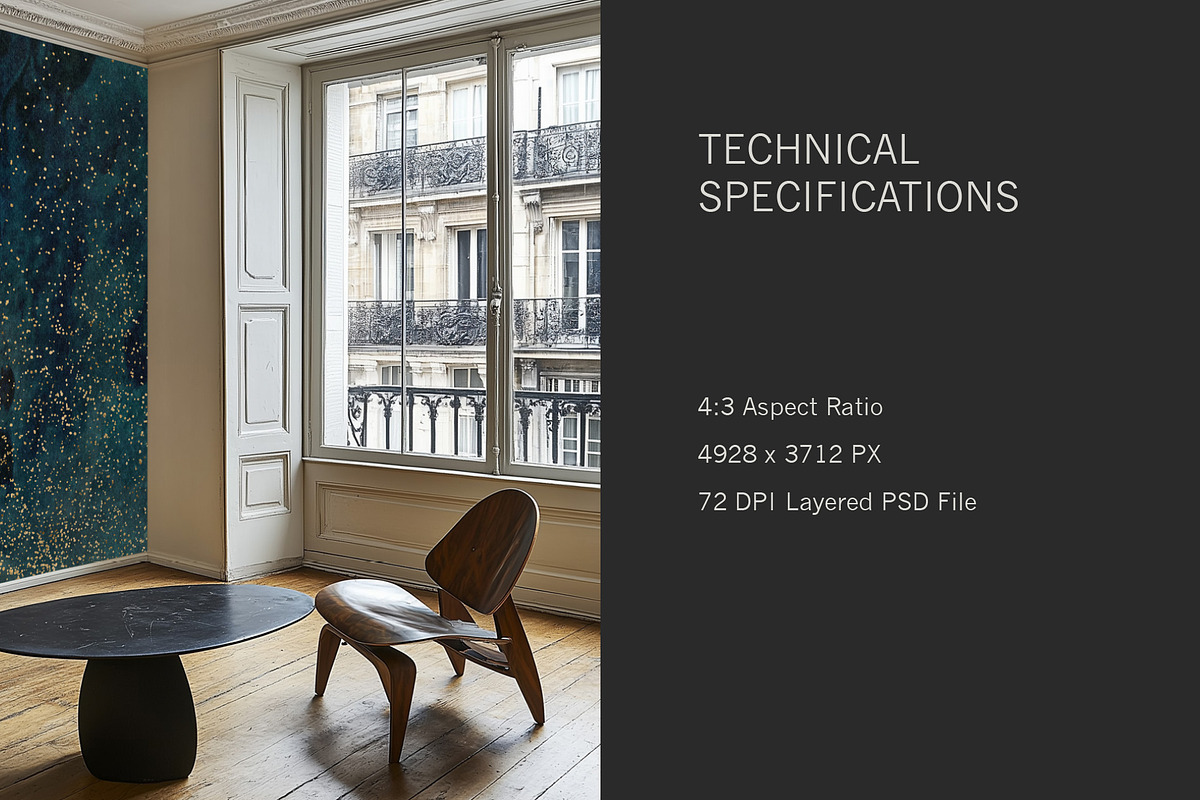 Parisian Home | Room No. 1 Mockup, a Household Mockup by Blixa 6 Studios (Photo 6 of 7)