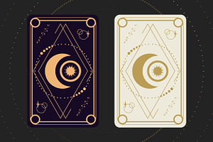 Celestial Tarot Card Collection BW