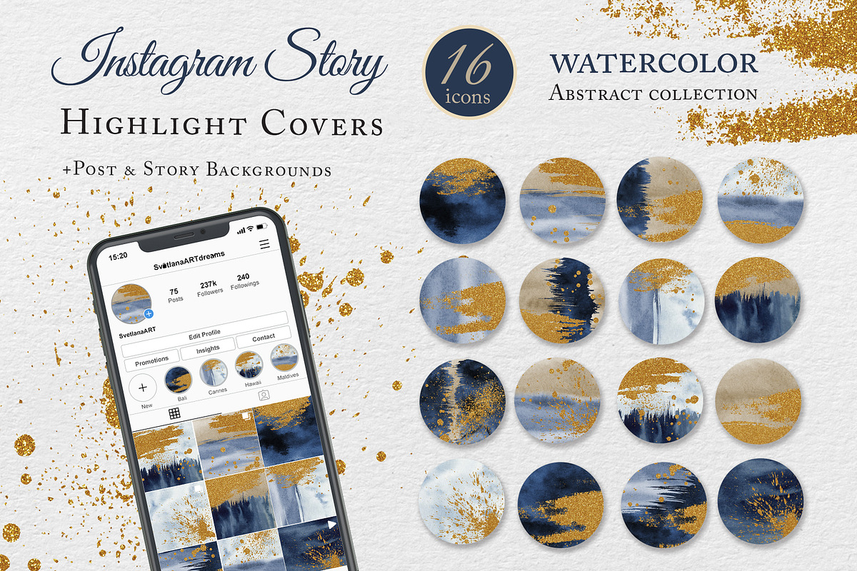 Instagram Story Highlight cover Icon, an Icon by svetlanaARTdreams (Photo 1 of 3)