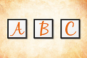 Orange Glitter Alphabet, an Object Graphic by Patterns for Dessert (Thumbnail 4 of 4)