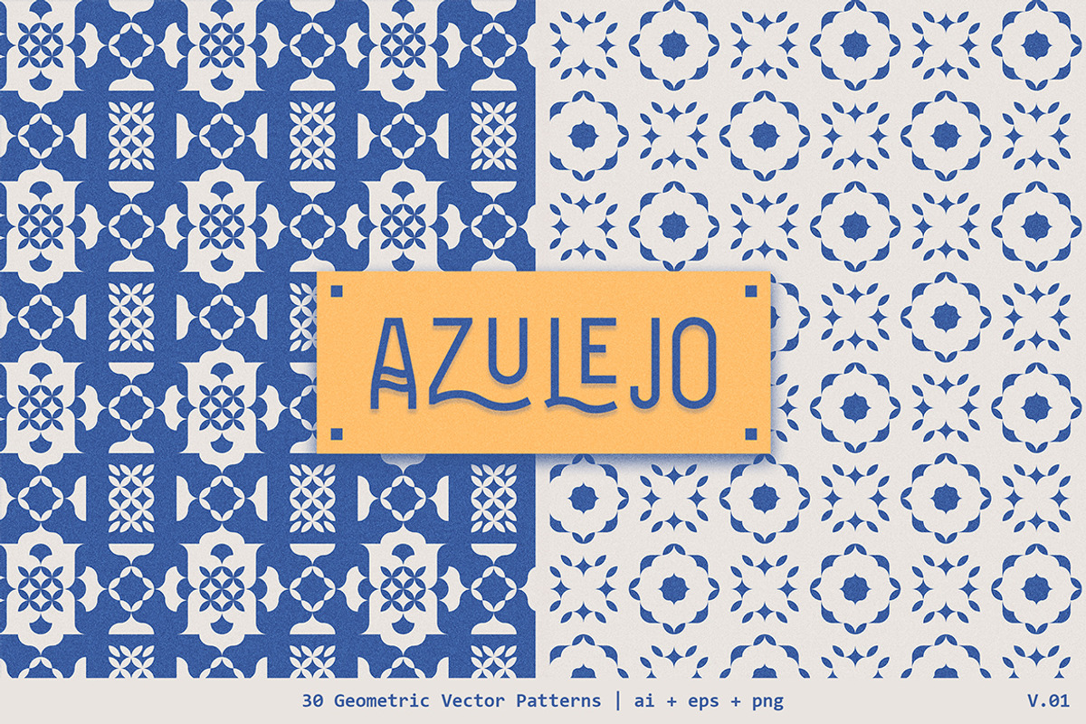 Azulejo Geometric Patterns | V01, a Pattern Graphic by dvtchk (Photo 6 of 10)