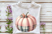 Autumn Plaid Pumpkin Clipart, an Illustration by Rose Art (Thumbnail 3 of 7)