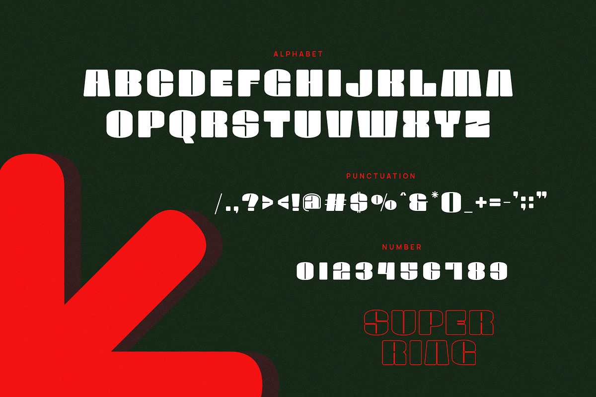 Super Ring - Display Bold Sans, a Sans Serif Font by Typeformers (Photo 5 of 5)