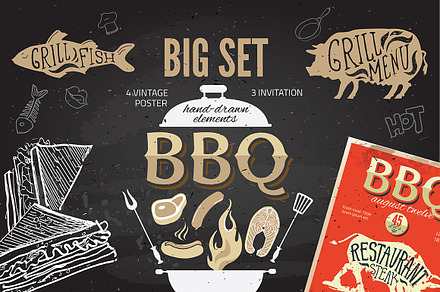 Big barbeque set
