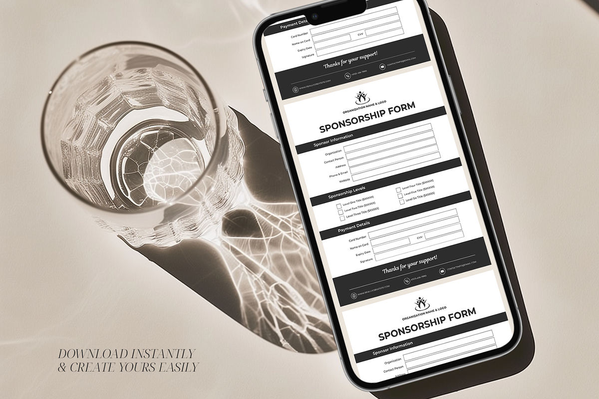 Sponsorship Form Template, a Flyer Template by Creatif Foundry (Photo 5 of 5)