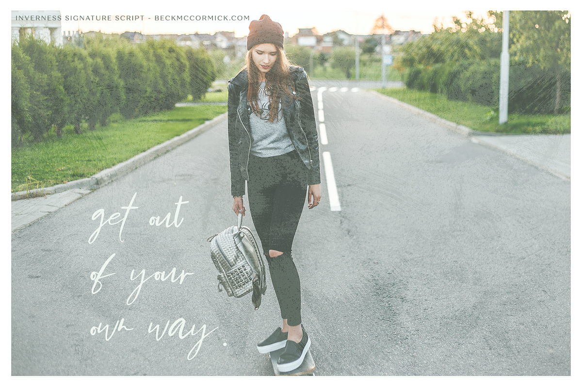 Inverness Script, a Script Font by Beck McCormick (Photo 3 of 11)