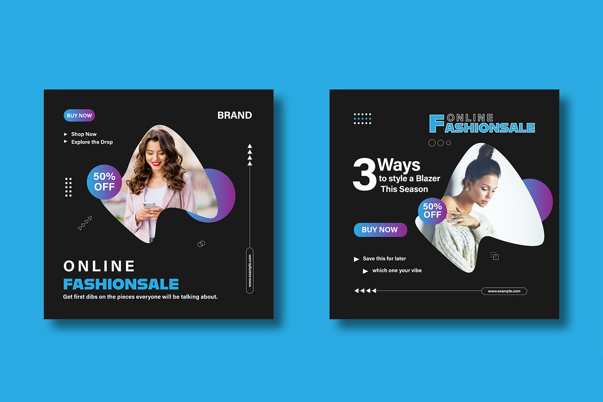 Stylish Fashion Sale Social Media, a Social Media Template by MightyDesign (Photo 3 of 8)