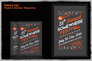 Festival Flyer & Poster Template, a Flyer Template by The Design For Co. (Thumbnail 2 of 3)
