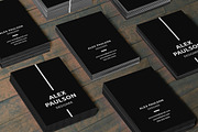 Black Simple Business Card 021, a Business Card Template by Nonaglyph Design (Thumbnail 3 of 4)