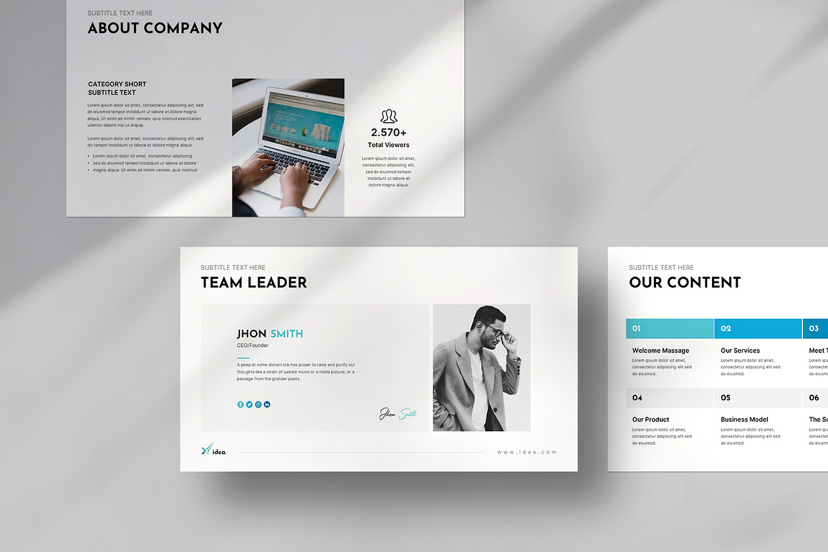 The X-Idea Presentation Template preview 3