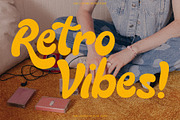Daily Shine - Groovy Retro Font, a Handwritten Font by Invasi Studio (Thumbnail 2 of 10)