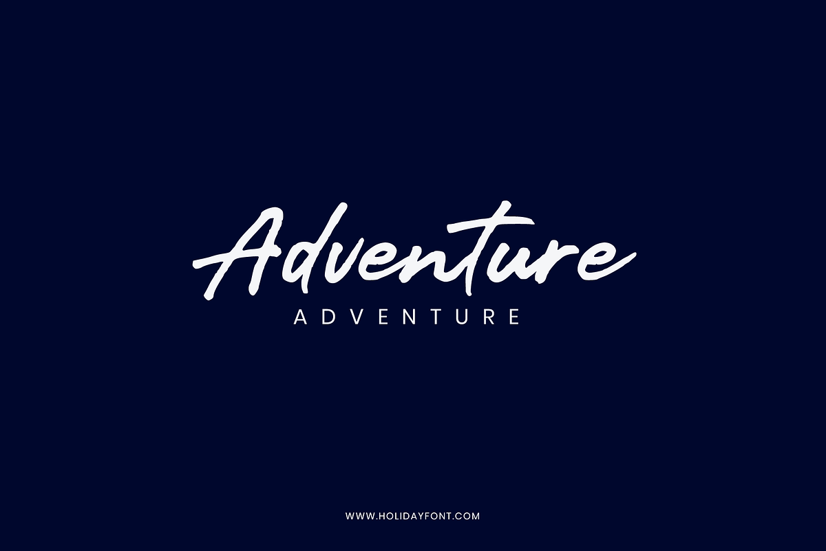 Holiday Adventure, a Handwritten Font by alphArtype (Photo 2 of 8)